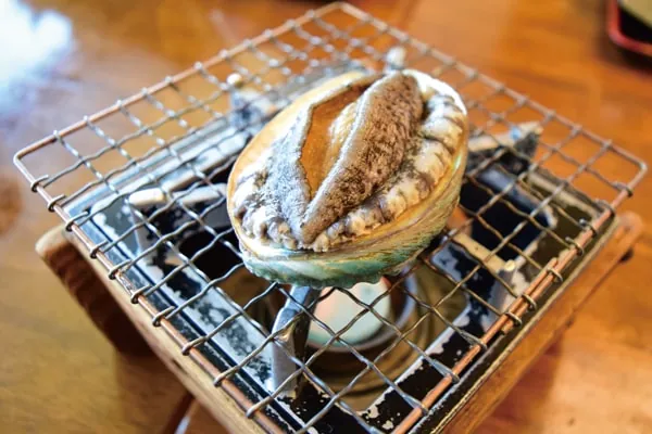 アワビのコース料理