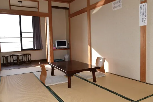 海に面した和室の客室